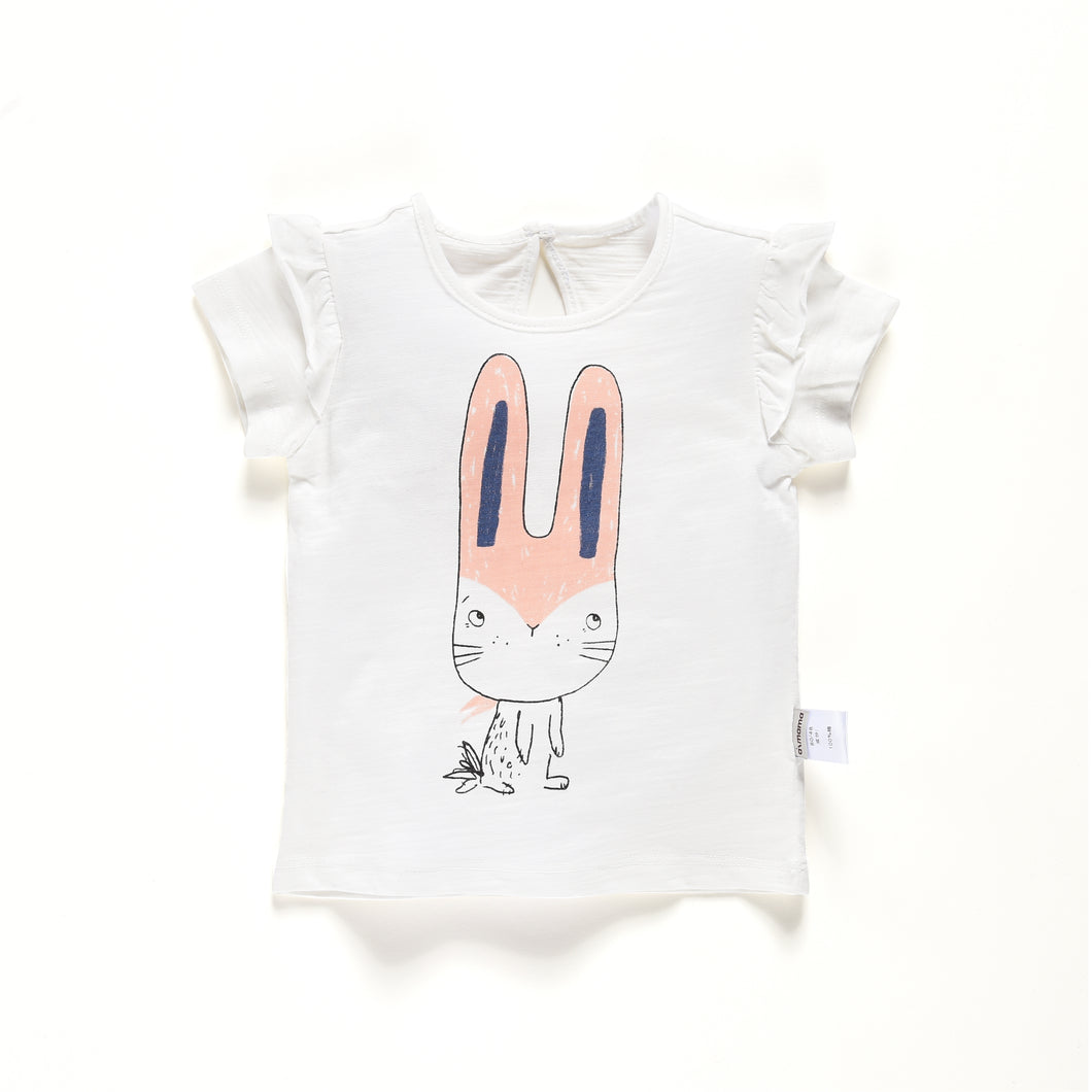 Ruffled Sleeved Tee Shirt